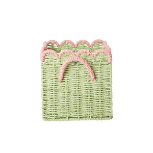 Nouvelle collection de paniers en papier pour enfants, fabriqués au Vietnam, OEM ODM, couleurs et designs variés, prix de gros. - Product Image 1