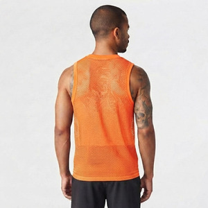 Wholesale Mens <b>Vest</b> <b>White</b> Sexy Tight <b>Bodysuit</b> Turtleneck T-Shirt Custom Logo Printing Knitted Sleeveless Tank Top for Men - Product Image 3