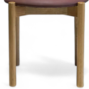 Minimalist Design Dining Chair with Soft Padded <b>Seat</b> and Natural Finish Looks for Home Furniture Decoration - Product Image 6