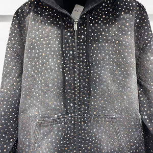 Sudaderas con Pedrería para Hombre, a Prueba de Viento, Transpirables, de Moda Urbana, de Alta Calidad, Sostenibles, Suaves, Informales - Product Image 2