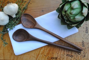 Cuchara de Cocina de Madera Natural Hecha a Mano, Cuchara de Madera Maciza con Mango Largo para Servir, Mezclar y Agitar, Utensilios de Cocina para Uso Doméstico y en Restaurantes - Product Image 2