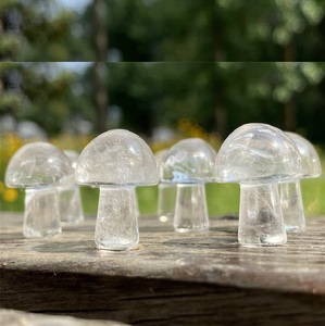 หินควอตซ์แกะสลักรูปเห็ดคุณภาพสูง ใส บริสุทธิ์ สำหรับบำบัดรักษาด้วยพลังงานเรกิ ทำสมาธิ ตกแต่งตามหลักฮวงจุ้ย ขายส่ง - Product Image 4