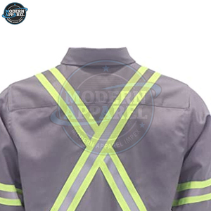 Chemises de travail réfléchissantes haute visibilité multi-poches personnalisées pour hommes, vente chaude, bande élastique de sécurité routière - Product Image 2