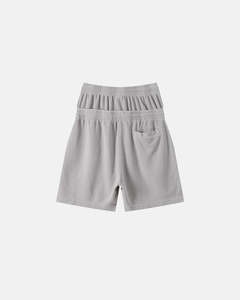 Pantalones Cortos de Pana para Hombre, Cintura Alta, Color Sólido, Cintura Elástica, Diseño Casual Transpirable con Bolsillos, Ajuste Cómodo, Estilo Deportivo - Product Image 2