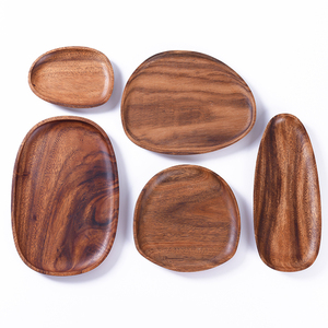 Bandeja Otomana Decorativa de Madera Rústica Hecha a Mano para Servir Desayuno y Comida con Asas para Cocina - Product Image 3
