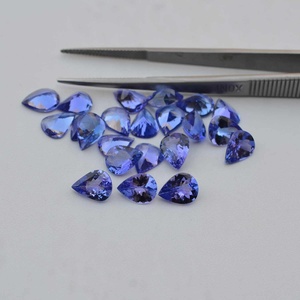 5x7mm AAA qualité tanzanite naturelle à facettes coupe poire pierres précieuses en vrac non chauffées pierre calibrée pour la mode bijoux en gros - Product Image 2