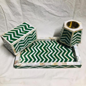 Caja de joyería de lujo con incrustaciones de hueso y juego de quemador Bakhoor para hogares elegantes, bandeja de servicio con incrustaciones de hueso al por mayor - Product Image 2