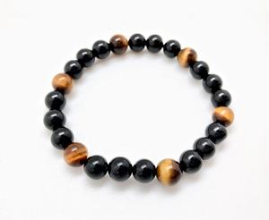 Pulseras Ajustables Elásticas con Cuentas de Piedra de Ojo de Tigre Natural, Cristal Curativo, Resistentes a la Fatiga, para Hombre y Mujer, OFERTA - Product Image 5