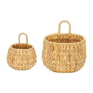 ตะกร้าสานมือจากหญ้าทะเลธรรมชาติ |   ถาดเก็บของทำจากเชือกกระดาษตกแต่งขอบหยัก - Product Image 1