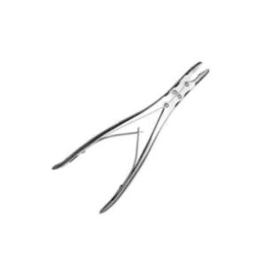 Fórceps ortopédicos de acero inoxidable curvo Ruskin Bone Rongeur Fuente de alimentación manual Suministro de atención médica de OldMed Instruments - Product Image 4