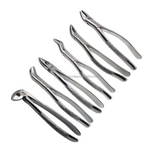 Kit d'extraction dentaire manuel réutilisable avec pinces en acier inoxydable, fraises en carbure, poignée ergonomique, outils de chirurgie buccale Debairii - Product Image 2