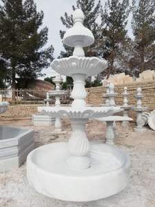 Fuente Decorativa de Exterior de Diseño Moderno, Tallada a Mano en Mármol Natural Sólido, Resistente al Fuego, Ecológica y Duradera - Product Image 3