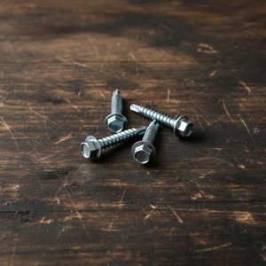 Tornillos de fijación para techos de acero al carbono de alta resistencia, galvanizados con zinc, autoperforantes, con cabeza hexagonal TEK Point, en pulgadas - Product Image 6