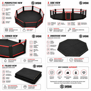 Housses de toile personnalisables exclusives pour ring de boxe robuste – Fabrication OEM/ODM disponible – Housses de haute qualité - Product Image 1
