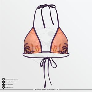 Mawra Martial Arts Luxury Floral Bikini Set Sexy Triangle 2 Piece Swimsuit Premium Custom Sublimation Design Beachwear For Women - Product Image 3
