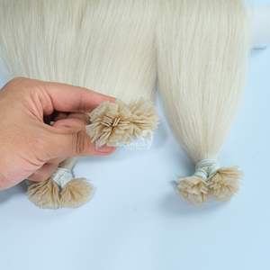 Vente en gros d'extensions de cheveux vietnamiens 100% Remy à prix d'usine, pointe plate pour toutes les couleurs pour femmes - Product Image 1