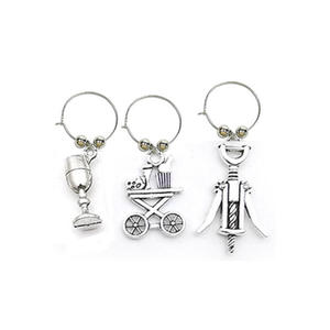 Kit de Accesorios de Cristalería de Lujo para Fiestas, con Adornos Hechos a Mano e Identificadores de Bebidas Personalizados para Invitados - Product Image 6