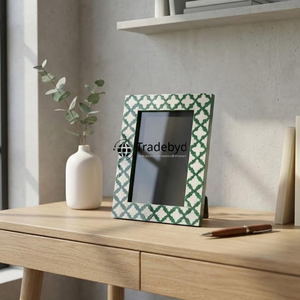 Marco de Fotos de Lujo con Incrustaciones de Hueso, Diseño Creativo, Acabado Brillante, Hecho a Mano, Decoración para el Hogar por Tradebyd - Product Image 4