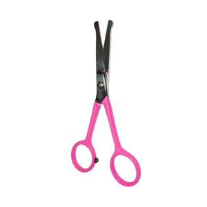 Tijeras para vello nasal con diseño de grulla en negro mate, punta de seguridad redondeada, acero inoxidable, recortador facial para bigote y barba. - Product Image 5