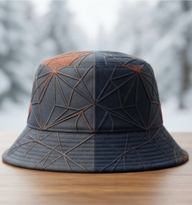 Embossed Embroidered Corduroy Bucket Hat Color Blocking Design Unisex Street Style Fishing Ski Casual <b>Cap</b> Custom Logo Multi - Product Image 2
