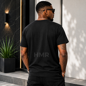 เสื้อยืดคริสตัลรูปนกอินทรี HMR Brotherhood สำหรับผู้ชาย สีดำ สไตล์ฮิปฮอป ลำลอง ผ้าฝ้าย ผลิตโดย OEM - Product Image 4
