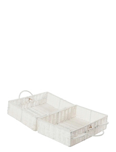 Elegant Rattan Basket <b>Suitcase</b> Handmade Woven Kids <b>Storage</b> Basket Toy Organizer Decorative Carry Basket Bag Nursery Room Decor - Product Image 3