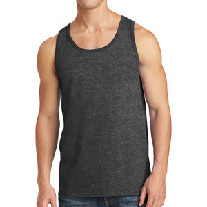 <b>Men's</b> <b>White</b> Sleeveless O-Neck Tank Top Solid Knitted Quick Dry Casual <b>Vest</b> 100% Polyester - Product Image 3