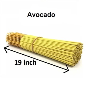 Bâtonnets d'encens de 19 pouces Meilleures ventes de bâtons d'encens naturels d'avocat Fourniture en vrac (jaune) - Product Image 1