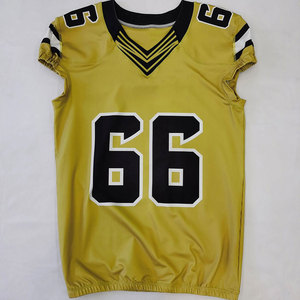Maillot de football américain à manches courtes, léger, respirant, vêtements de sport professionnels, impression par transfert thermique - Product Image 1