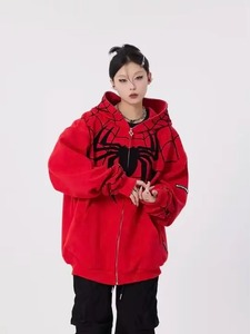 Sweat-shirts et sweats à capuche d'hiver pour hommes de haute qualité - Design araignée brodé, fermeture éclair surdimensionnée, couleurs et tailles personnalisées - Product Image 4