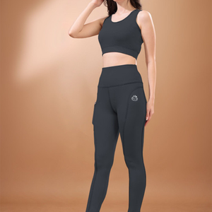 Training High Quality Sports <b>Bra</b> High Waist Leggings Suit Long Sleeve Workout Wear Gym Sportswear Women Fitness Clothes Yoga Set - Product Image 2