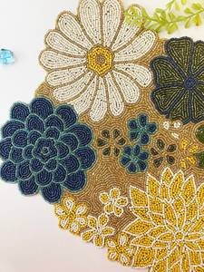 Handmade <b>Beaded</b> Embroidery Table <b>Placemats</b> Stylish Decorative Dining Mats for Modern Home Restaurant Hotel and Event Settings - Product Image 6