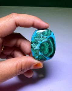 Wholesale Price Natural Chrysocolla <b>Malachite</b> Gemstone High Quality Oval Cut Jewelry Making Green MIX Size - Product Image 4