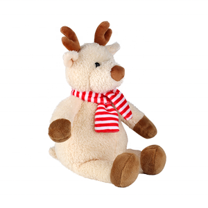Premium Custom Cheap Christmas Deer <b>Stuffed</b> Animal <b>Toy</b> <b>Soft</b> Plush CE Certified Customizable Size PP Cotton Filled - Product Image 1
