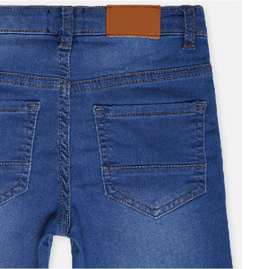 2025 Wholesale New Style Streetwear Custom Front Hip Hop Slim Fit Eco-Friendly Quick Dry Ripped <b>Patch</b> <b>Men's</b> Denim Jeans <b>Shorts</b> - Product Image 4