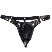 Sous-vêtements sexy pour hommes en similicuir, string, caleçons sexy pour hommes