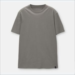 T-shirt pour homme en coton 100% grande taille pour l'été, style rétro délavé, 230 g/m², col rond, imprimé en relief, bleu ciel - Product Image 4