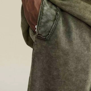 Shorts délavés personnalisés pour hommes – Confortables, en coton, motif vintage, design uni – En solde chez ONEAPEX INTERNATIONAL - Product Image 4