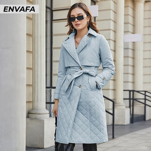 Fashion Puffer <b>Coat</b> Wholesale Top Quality Quilted Trench <b>Coat</b> Long Sleeve <b>Women</b> Padded <b>Coat</b> Winter Clothes for <b>Women</b> - Product Image 1