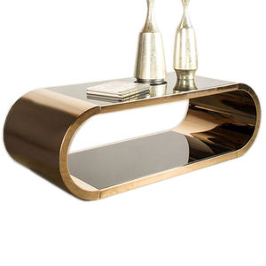 Mesa de centro redonda de Metal y latón, muebles decorativos para el hogar y el Hotel, mesa de centro clásica - Product Image 1