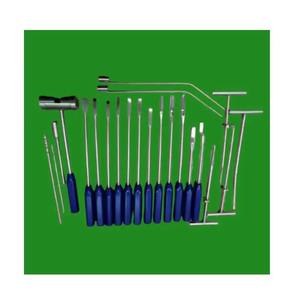 Instrumentos para Extracción de Cemento Tipo Mueller, Acero Inoxidable Azul, Juego de 22 Piezas, Instrumental Ortopédico Manual - Product Image 2