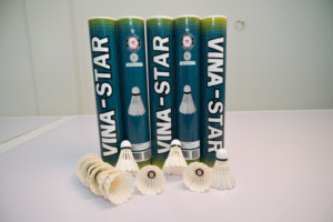 High Performance Vina-Star Goose Feather Lightweight <b>Badminton</b> Shuttlecock Tournament Grade Eco-Friendly Stable Flight for - Product Image 3