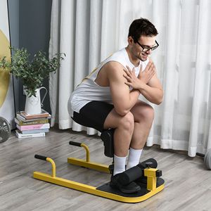 Station d'exercices multifonctionnelle 3-en-1 jaune rembourrée pour pompes, sit-ups et squats profonds - Product Image 1