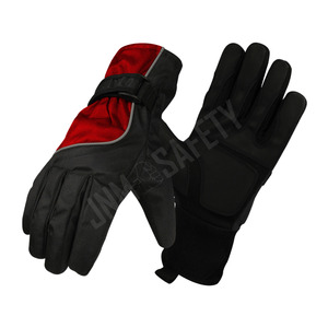 ถุงมือป้องกันความปลอดภัยสำหรับงานช่างอุตสาหกรรม ทำจากหนังสังเคราะห์คุณภาพพรีเมียม ทนความร้อน ป้องกันไฟฟ้าสถิต สายรัดข้อมือปรับได้ กันน้ำ - Product Image 5