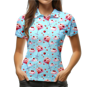 Camisetas de Polo de Golf para Mujer en Oferta, Tejido Suave y Transpirable, Ropa Deportiva Cómoda para Exteriores, Diseño Premium - Product Image 4