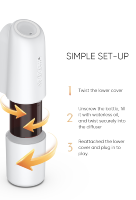 Diffuseur d'arômes intelligent, diffuseur d'huiles essentielles de luxe à brancher sur prise murale, diffuseur d'aromathérapie silencieux sans eau pour la maison
