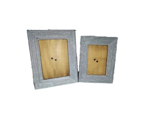 Rectangle Metal Photo <b>Frame</b> with <b>Black</b> Patterned Border and Brass Cladding Durable Home Decoration - Product Image 6