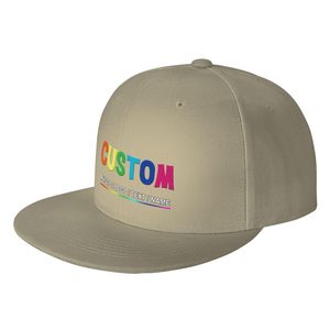 Casquette Snapback Personnalisée 6 Panneaux Unisexe en Sergé de Coton avec Broderie Logo Lettres Arc-en-ciel sur Panneau Avant, Style Urbain Décontracté - Product Image 2