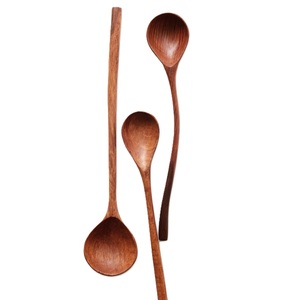 Bol à salade en bois avec poignée, bol de service en bois pour fruits, salades, desserts, cuillère, vente en gros, fabricant, exportateur - Product Image 4