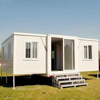 Maison préfabriquée extensible en conteneur de 20 pieds et 40 pieds, facile à assembler, étanche, avec disposition personnalisée, 1, 2 ou 3 chambres, usage commercial